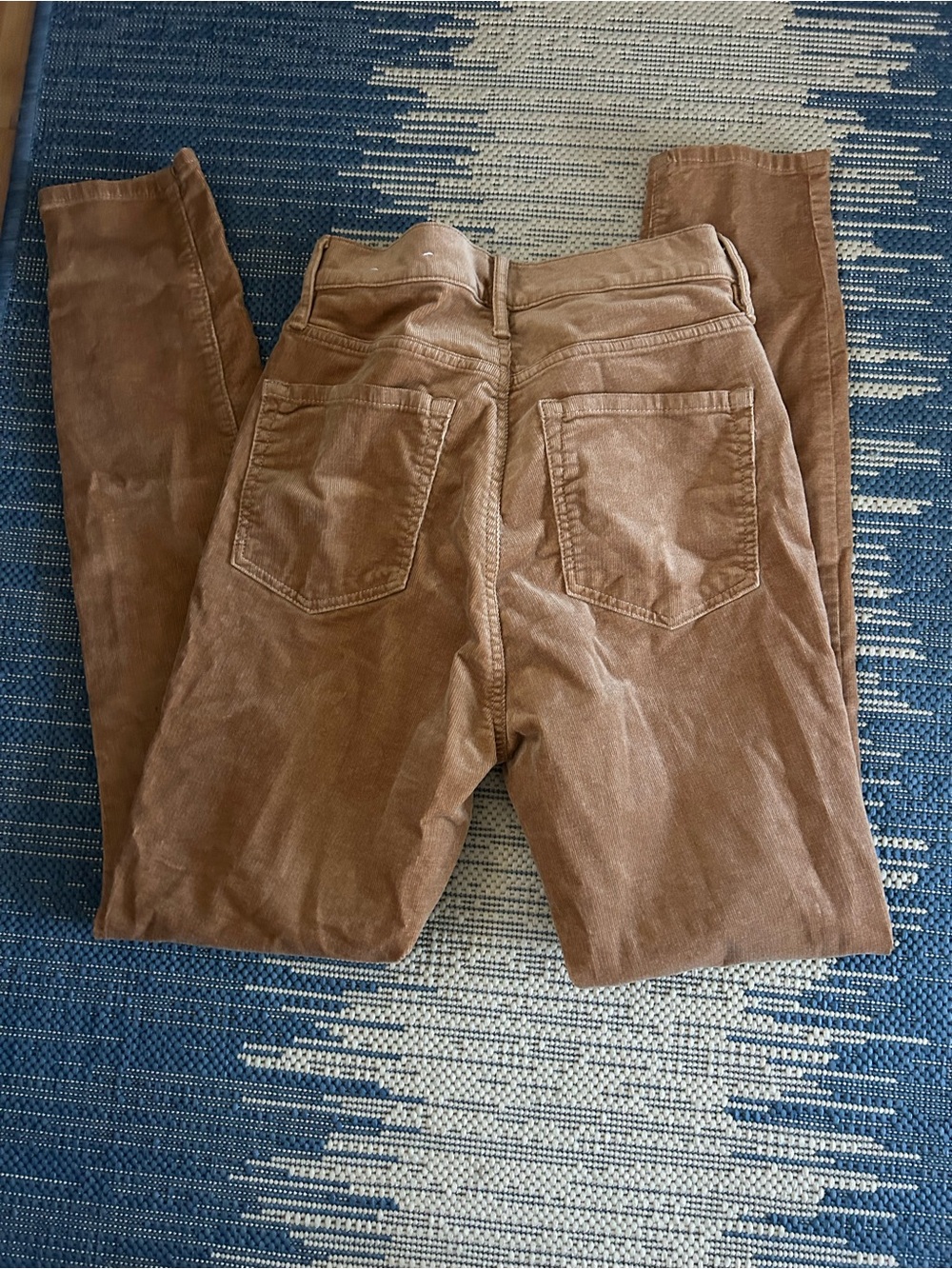 LOF Corduroy High-Rise Pants in Brown